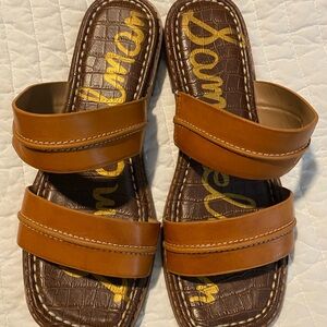 Sam Edelman Brown and Tan Sandals